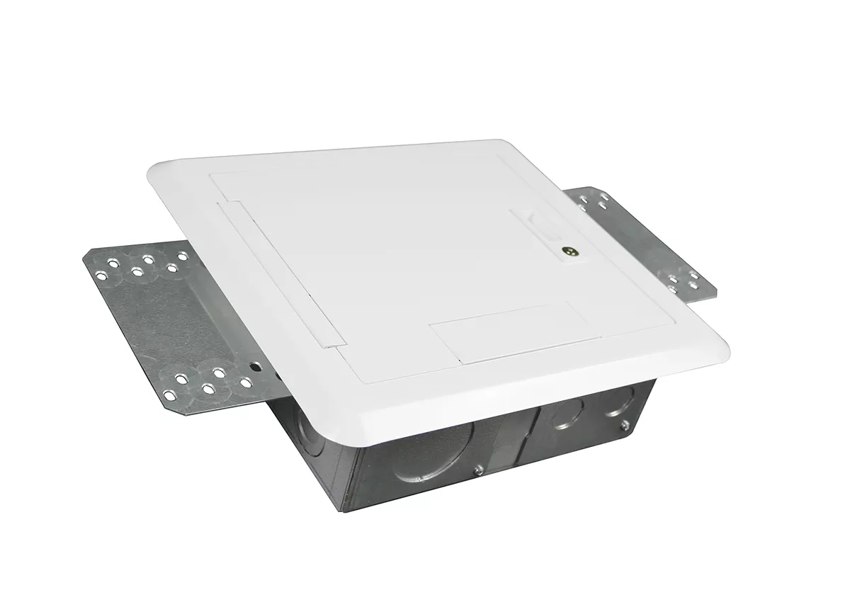 LCAN EHWBC8-WH 8-GANG HINGED COVER