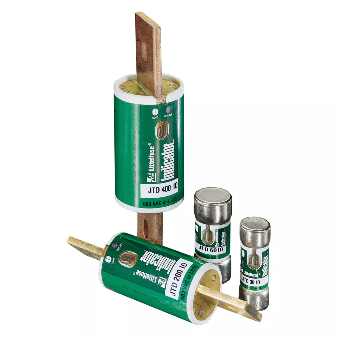 Littelfuse JTD035ID 35 Amp 600 VAC 300 VDC Class J Time Delay Fuse with Indicator