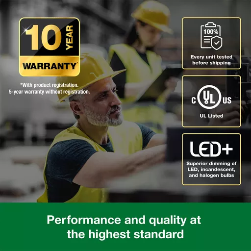 Lutron DVCL-153PH-BL 150 W 120 Volt Black Dimmable 1-Pole/3-Way Compact Fluorescent/LED Wall Dimmer