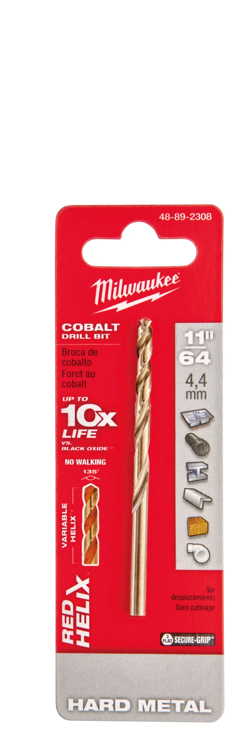 Milwaukee 48-89-2308 11/64" COBALT RED HELIX™