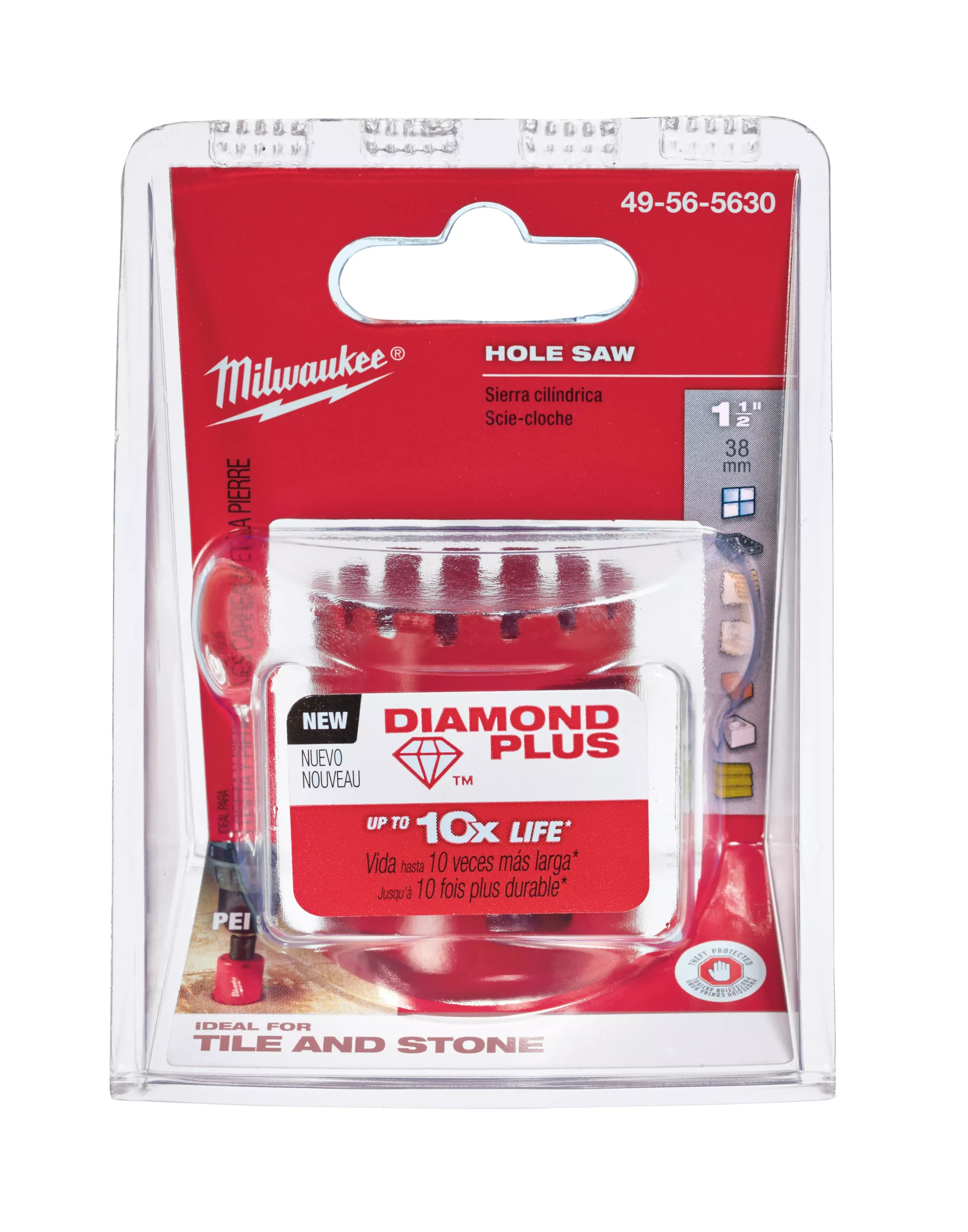 Milwaukee 49-56-5630 1-1/2" Diamond Plus™ Threaded Hole Saw