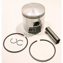 OEM Style Piston assembly. 69-82 Ski-Doo 640cc twin. Right Piston. Std size.