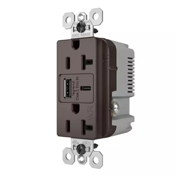 P&S WRTR20USBAC6 20A 125V WR TR REC