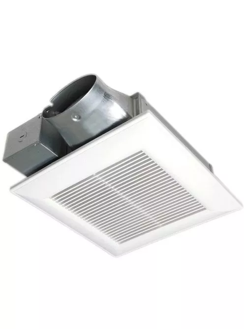 Panasonic FV-0510VS1 WhisperValue DC™ Ventilation Fan, 50-80-100 CFM, 120V, 4" Oval Duct, Square Grill