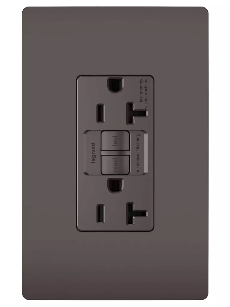 Pass & Seymour 2097-TR 20A 125V Self-Test Tamper-Resistant GFCI Brown