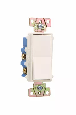 Pass & Seymour 2604-LA Four-way, Back and Side Wire, Decorator Switch, 15 amps, 120/277V, Light Almond