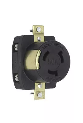 Pass & Seymour 3769 Receptacle Single 50amp 250V Dc 50amp 600V Ac