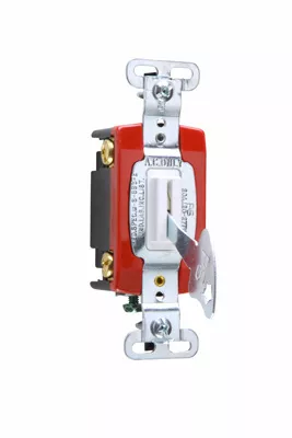 Pass & Seymour PS20AC4-WL 4way Lock Switch, Back & Side Wire, 20A 120/277V - White