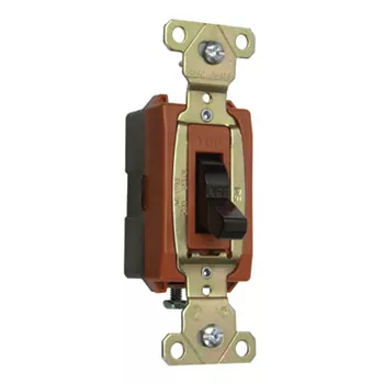 Pass & Seymour PS372010-BK Canadian 1pole Switch, Back & Side Wire, 20A 347V - Black