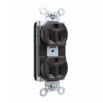 Pass & Seymour PT5362-BL PlugTail™ Spec Grade Duplex Receptacle, 20A 125V - Blue