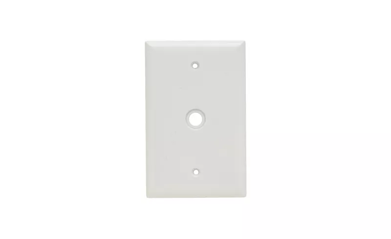 Pass & Seymour SPJ11-W 1-Gang 1-Telephone/Cable White Smooth Thermoset Plastic Junior-Jumbo Communication Wallplate