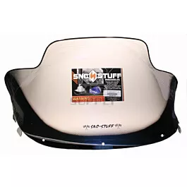 Polaris High 16-1/2" Flared WindshieldBlack Graphics on Smoke. New Generation Style Hood.