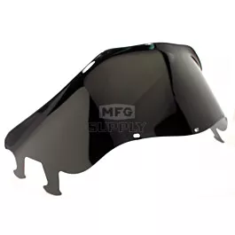 Polaris Low 11-1/2" WindshieldBlack. Agressive Style Hood.