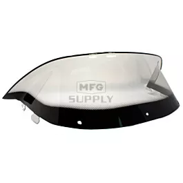 Polaris Low 9-1/2" Windshield Graphic Smoke. New Generation Style Hood.