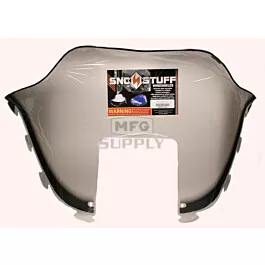 Polaris Medium 12" Windshield Graphic Smoke. Old Generation Style Hood.