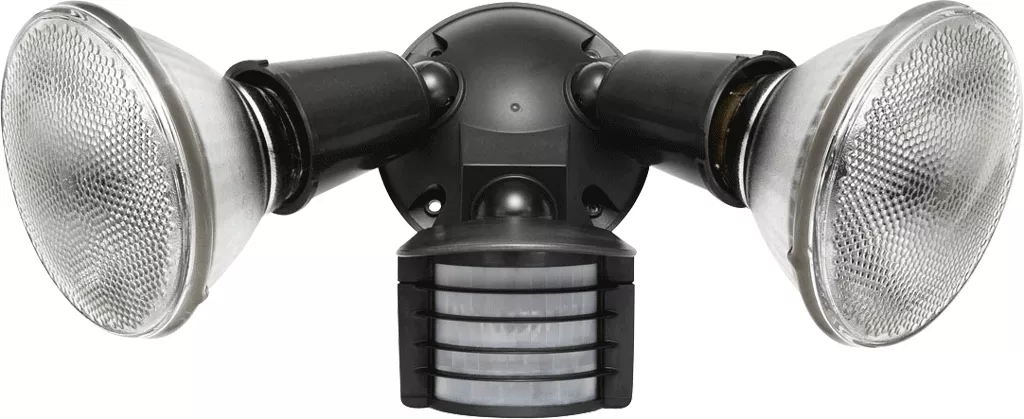 RAB LU300 300W Outdoor Wet Location Motion Sensor Floodlight, 120V, 110° View, Bronze