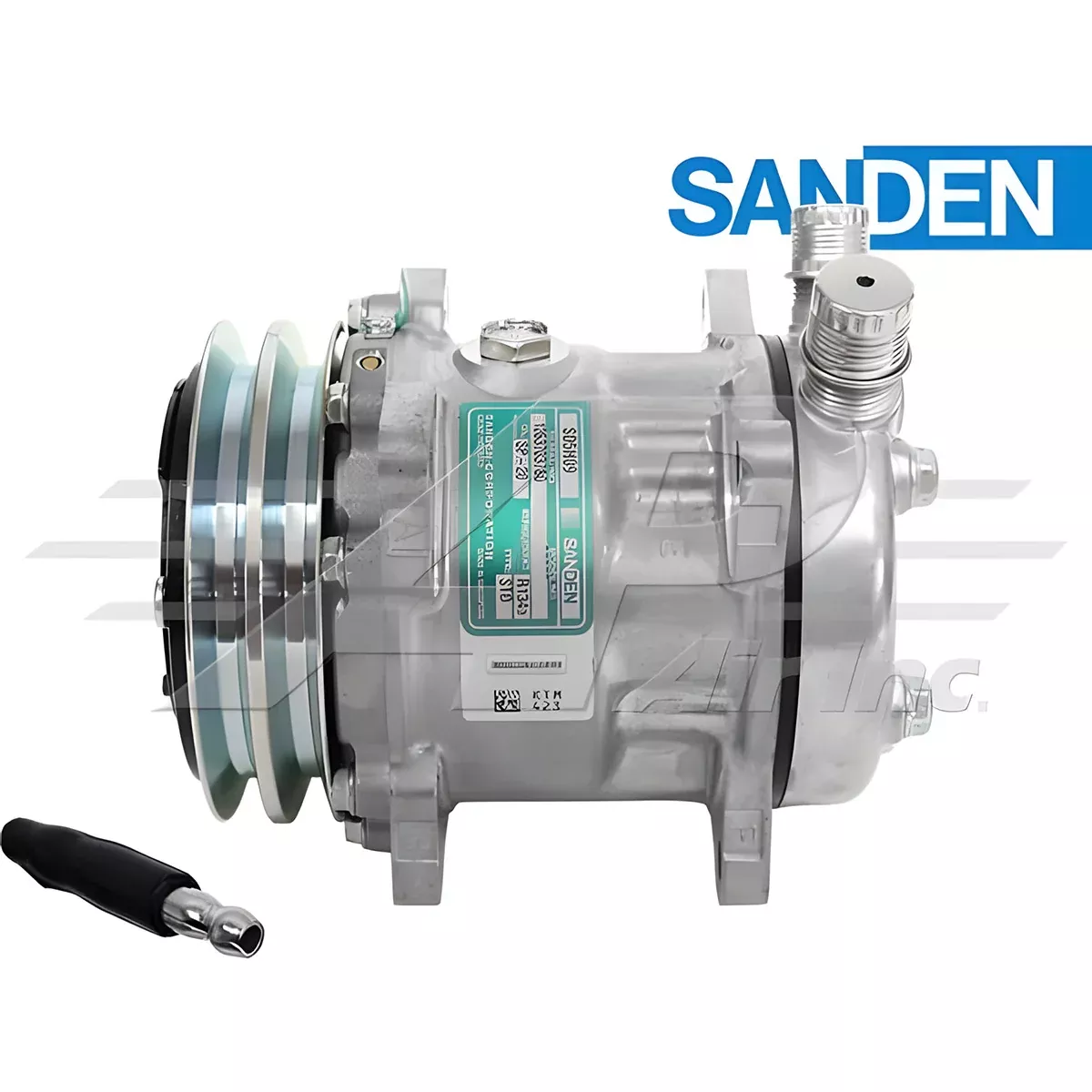 Sanden SD5H09, 5" 2 Groove Clutch 24V for Caterpillar