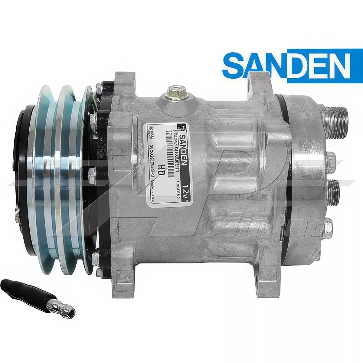 SD7H15, 5 1/4" 2 Groove Clutch, Horizontal 8 & 10 O-Ring, 12 Volt for Deutz & Claas