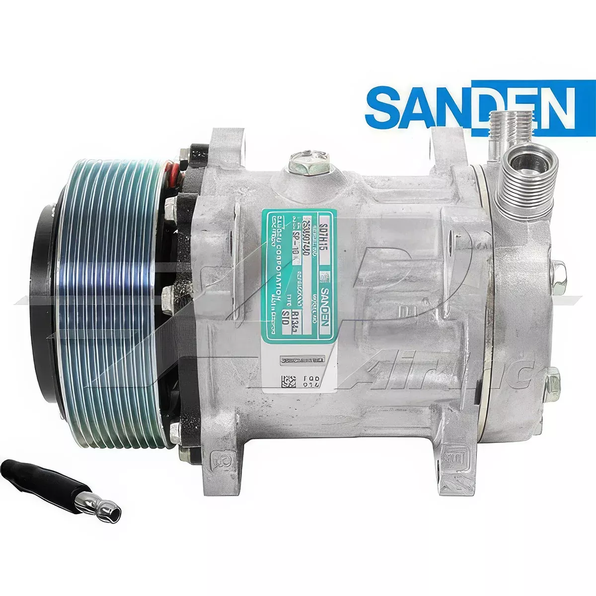 SD7H15, 5" 10 Groove Clutch, Vertical 8 & 10 O-Ring, 12V for Case IH