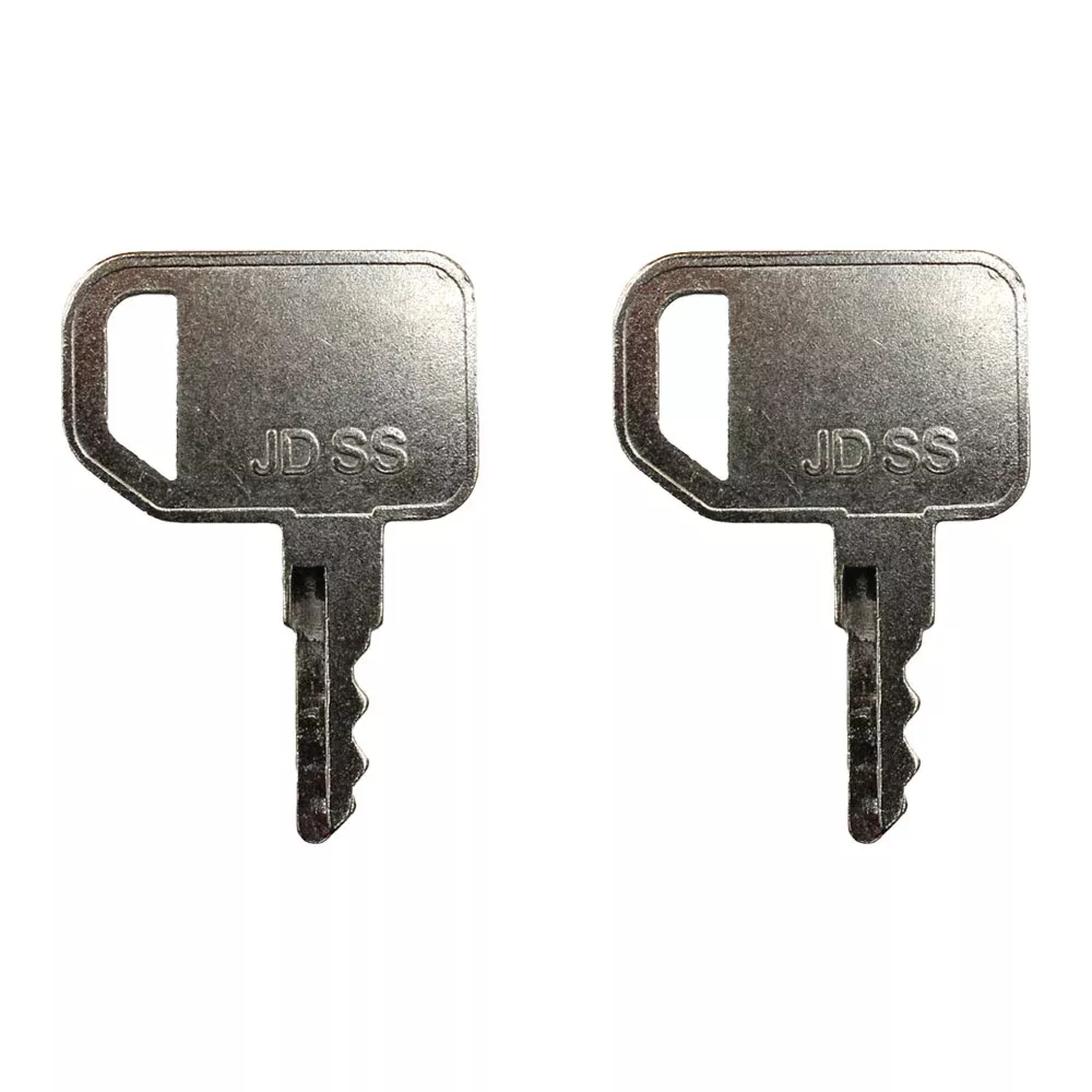 Set of 2 Skid Steer Ignition Key Fits John Deere T209428, 319D, 320D, CT315, 323