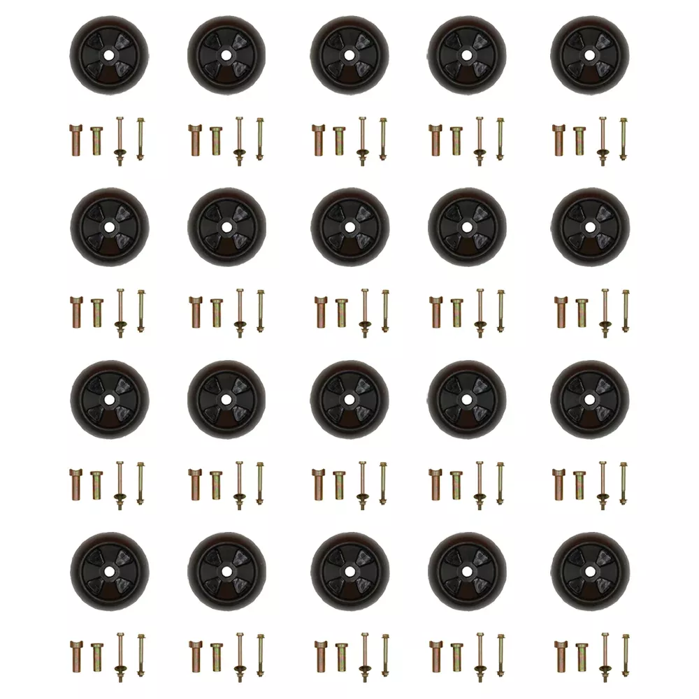 Set of (20) Deck Wheel Kit Fits John Deere Riders with 38"" and 48"" Deck