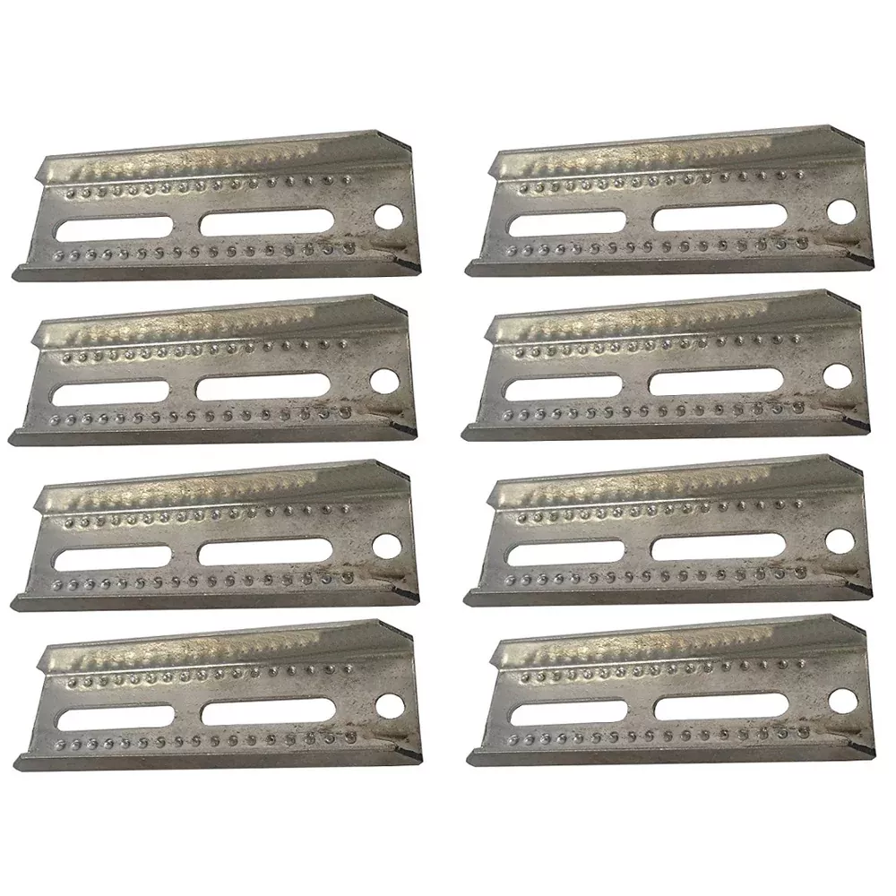 Set of 8 Double-Slotted Bolster Brackets for Boat Trailers 8" Long 2.50" Wide