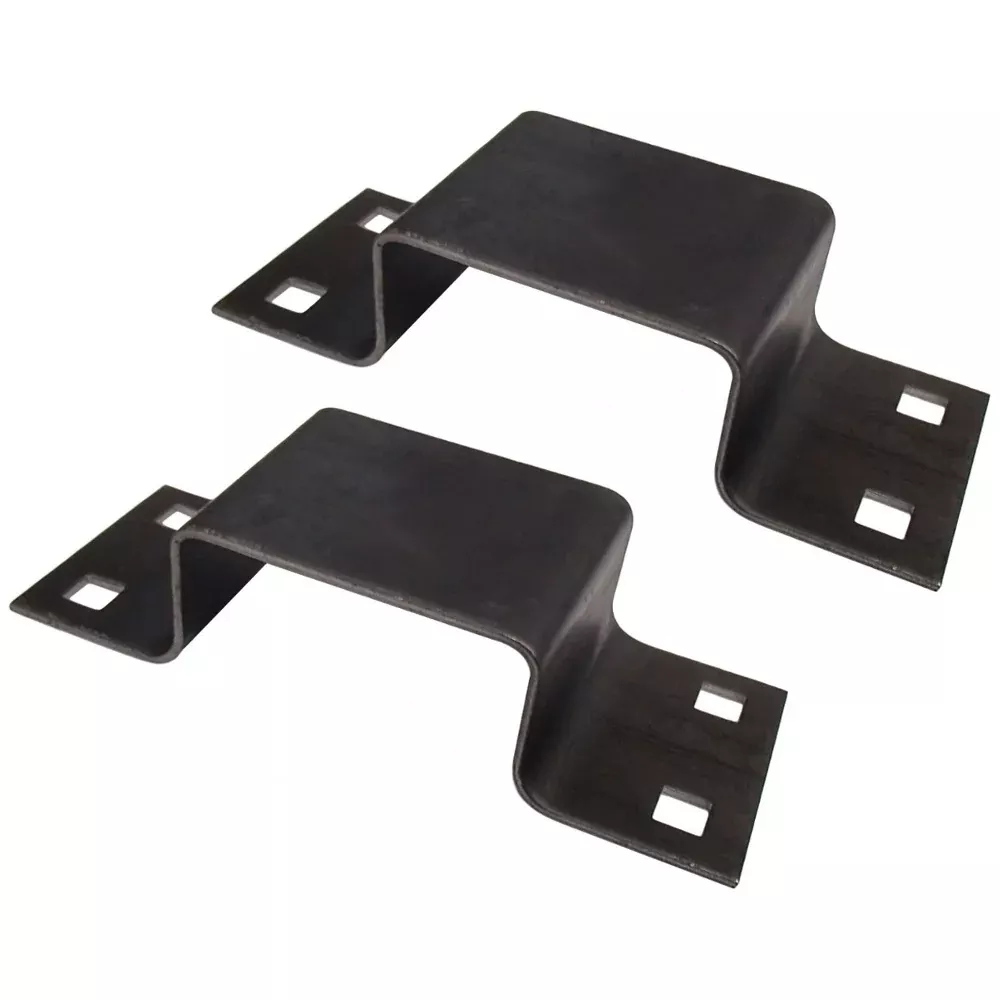 Set of Two 12Ga. Bolt-On Stake Pocket Brackets for Trucks and Trailers B2373G