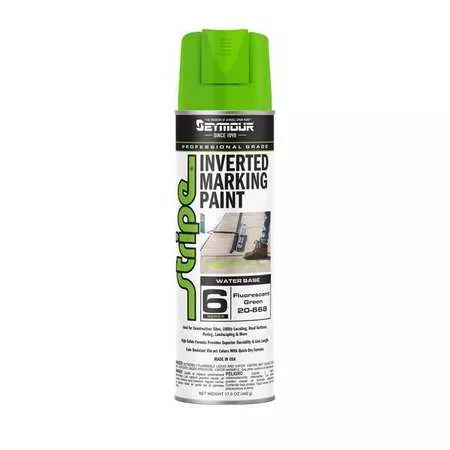 Seymour 20-668 Stripe Inverted Marking Paint 17 Oz. - Fluorescent Green