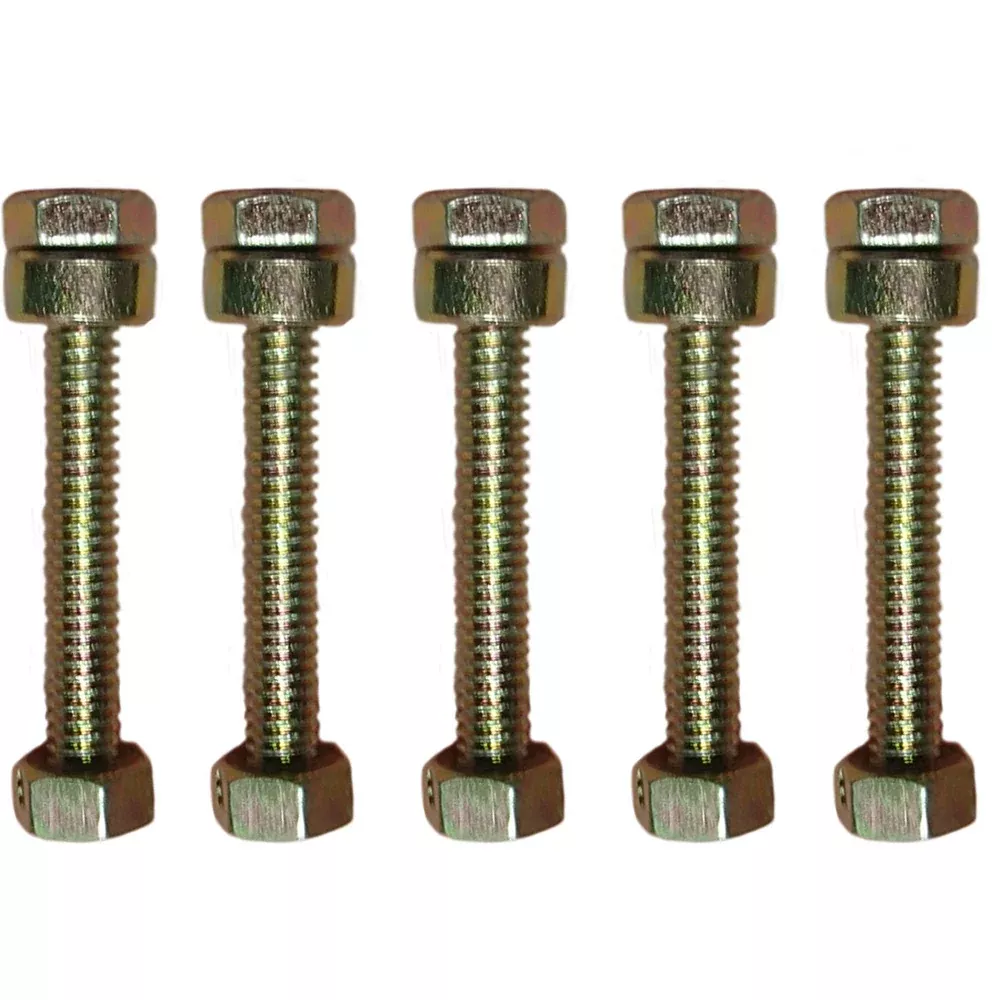 Shear Pin with Nut and Spacer Noma Fits John Deere 301172 Snowblower (Pack of 5)