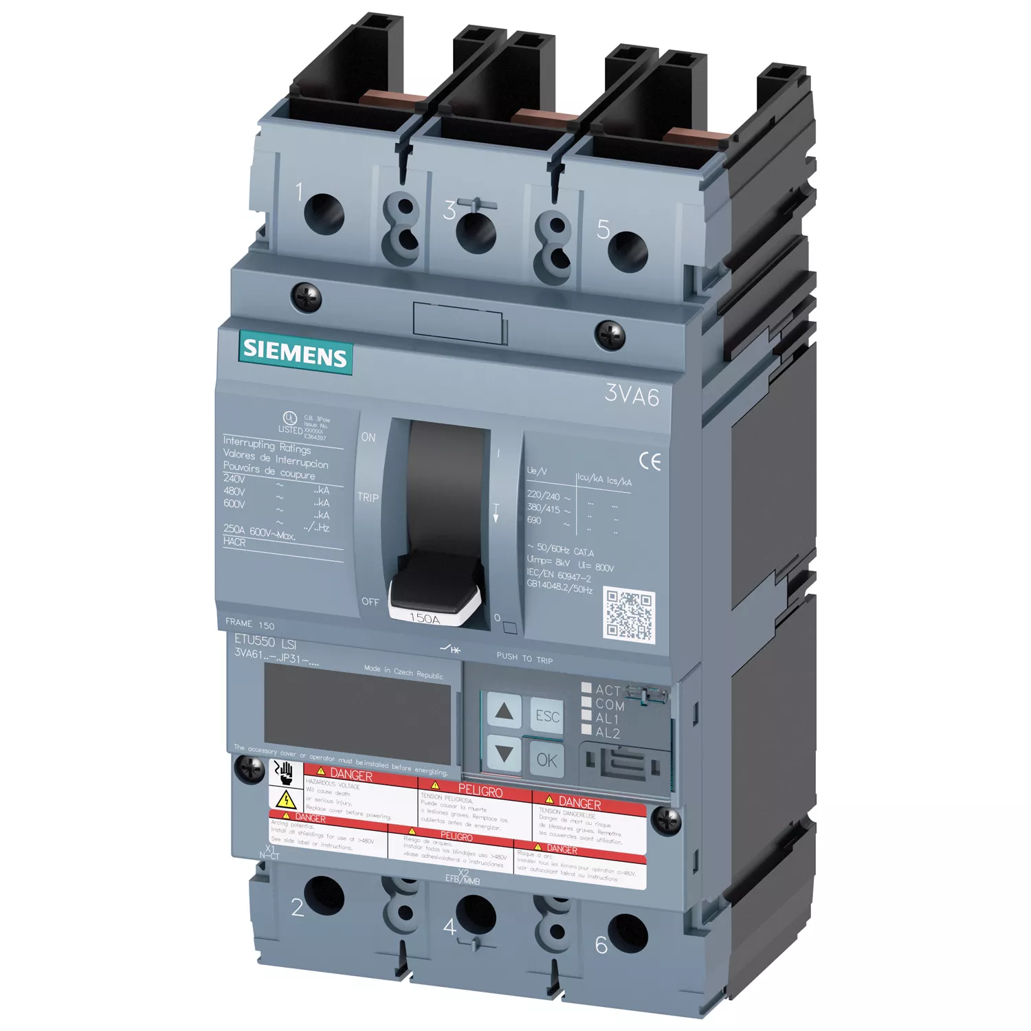 Siemens 3VA6115-6JP31-0AA0 BRKR 3VA61 3