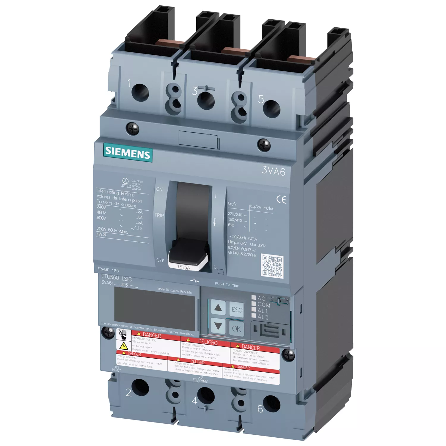 Siemens 3VA6140-6JQ31-0AA0 BRKR 3VA61 3