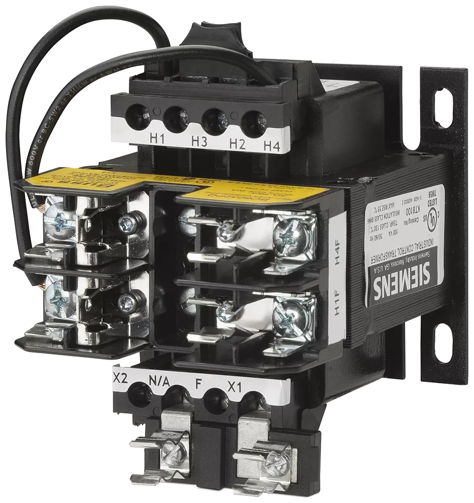 Siemens KT8100 100 VA 230/460 VAC Primary 115 VAC Secondary Control Transformer