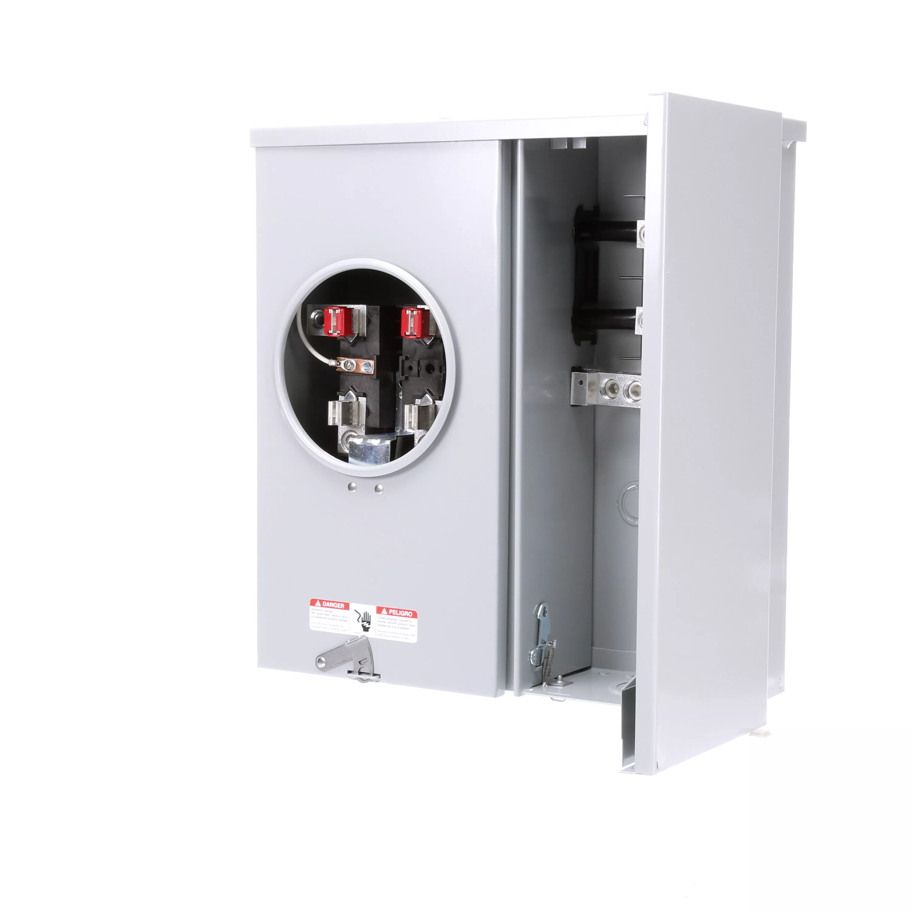 Siemens MM0202B1150 Combination Meter / Main, 120/240 VAC 1-Phase 3-Wire, 200A Meter Socket / 150A Main, 2-Circuit 22kA, 4-Jaw, No Bypass, Ring Cover, NEMA 3R