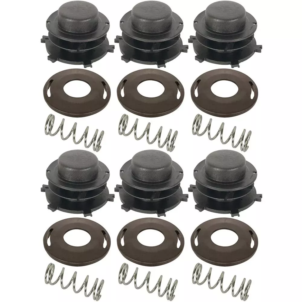 Six (6) Trimmer Head Bump Spool Cap Cover & Spring Kit Fits Stihl Autocut 25-2