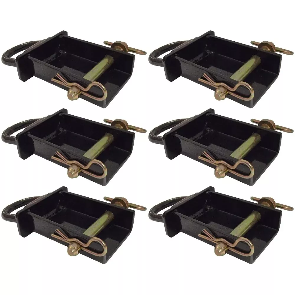 Six New Removable Stake Pocket D-Rings for Flatbed & Utility Trailers w/ Pockets