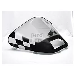 Ski-Doo med-low Black Checkerboard on Smoke Windshield. S-2000 Chassis with Lampbase Pod.