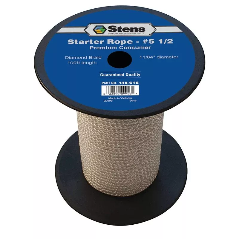 Stens 145-616 Diamond Braid 100 Ft. Starter Rope #5 1/2