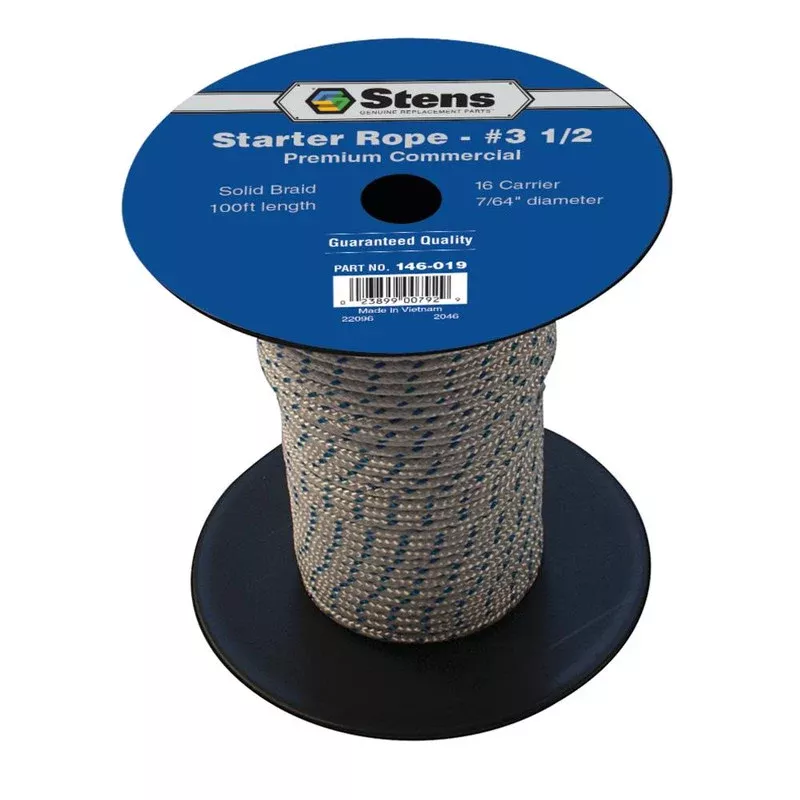 Stens 146-019 100 ft. Solid Braid 100 Ft. Starter Rope #3 1/2