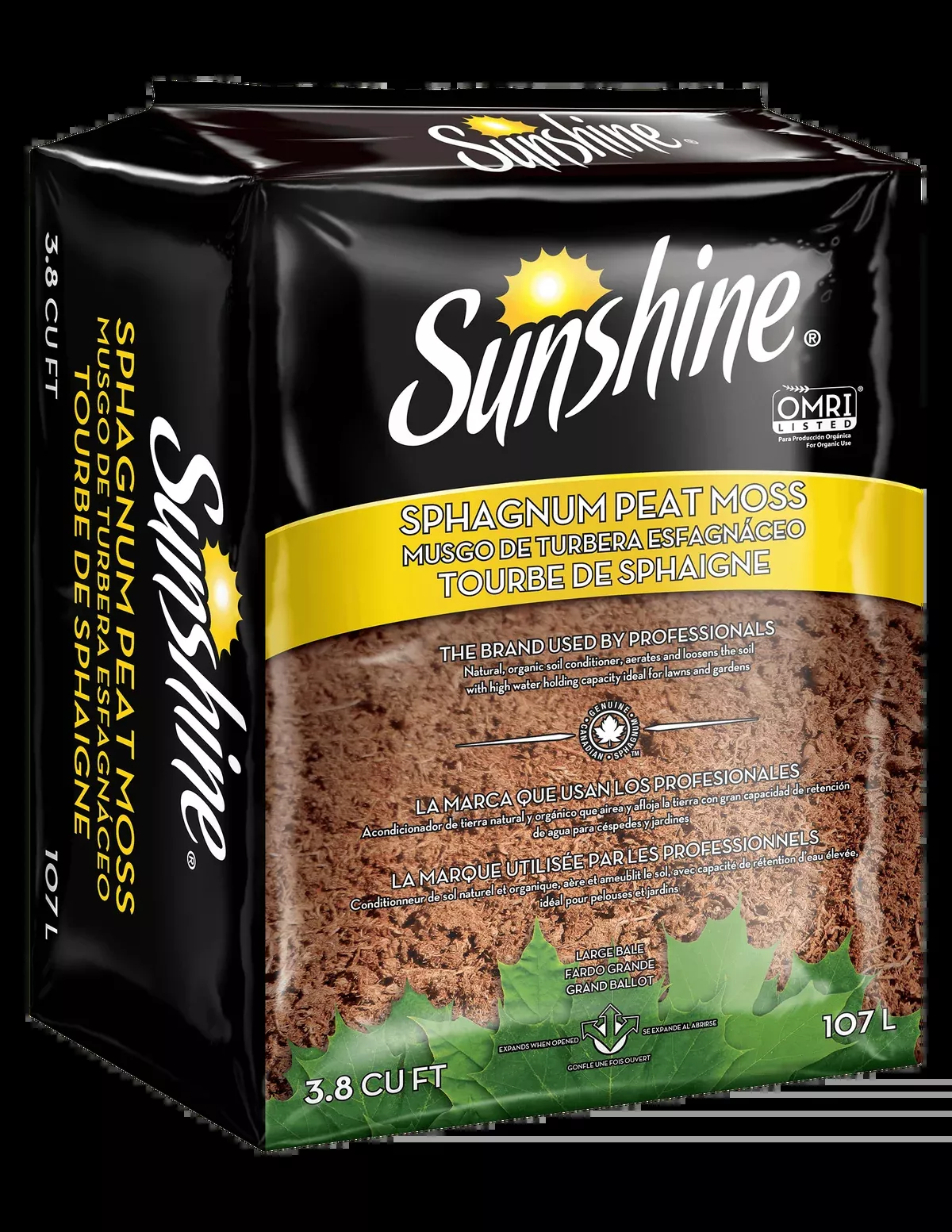 Sunshine 301.CFC003.8P Canadian Sphagnum Peat Moss