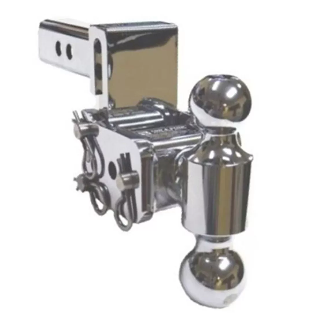 Tow & Stow Chrome Double Mount, 2 & 2-5/16", 10K