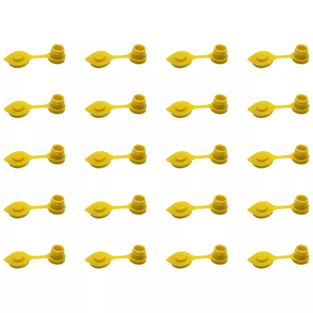Twenty (20) Yellow Fuel Gas Jug Vent Caps For Eagle Scepter & Other Fuel Cans