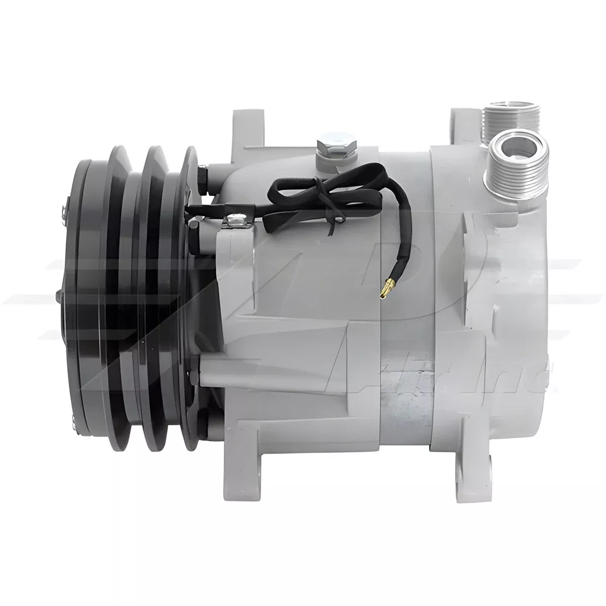 V5 Compressor - Ear Mount, 2 Groove, Vertical Tube O-Ring, 24 Volt for Komatsu