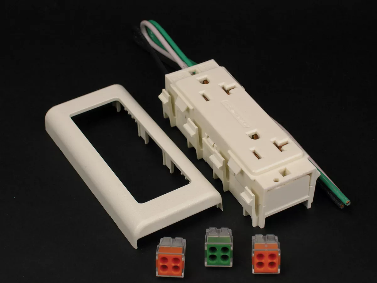 Wiremold V2427GT 2400-Series 20A Duplex Receptacle Fitting