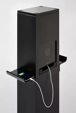 Wiremold XCSPP2GRU-BK Outdoor Charging Station 2-Gang GFCI and USB - Black