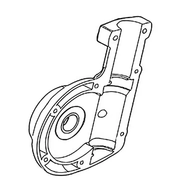 XNR0000537 WORM CASE B COMPLETE KR401MP MAKITA Genuine OEM Part"