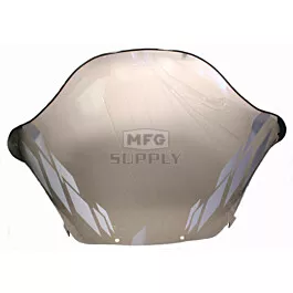 Yamaha High 16-1/2" Flared White Diamonds on Smoke Windshield. SX Chassis.