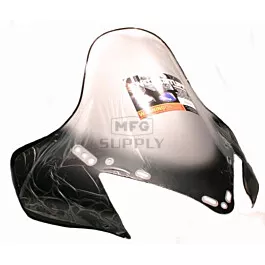 Yamaha tall 17-1/2" Black Graphics on Clear Windshield. RX-1, RS Vector, Rage.