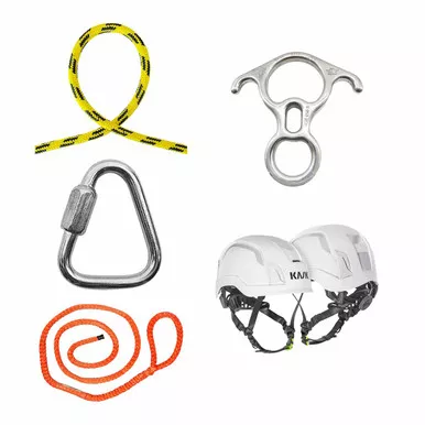 Yellow, Black 24 St Rope , Sling And Hardware Kit With White Zenith X2 Safety Helmet