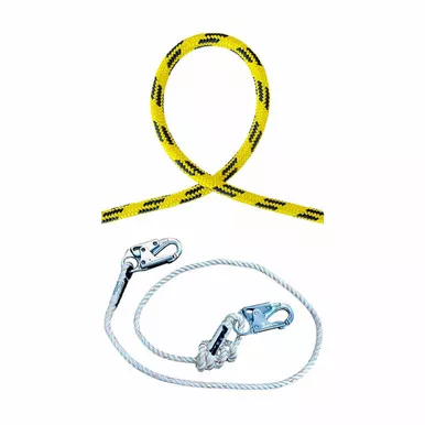 Yellow, Black 24 Strand Arborist Rope Kit With Adjustable Lanyard