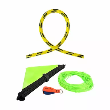 Yellow, Black 24 Strand Arborist Rope With Throw Line Kit